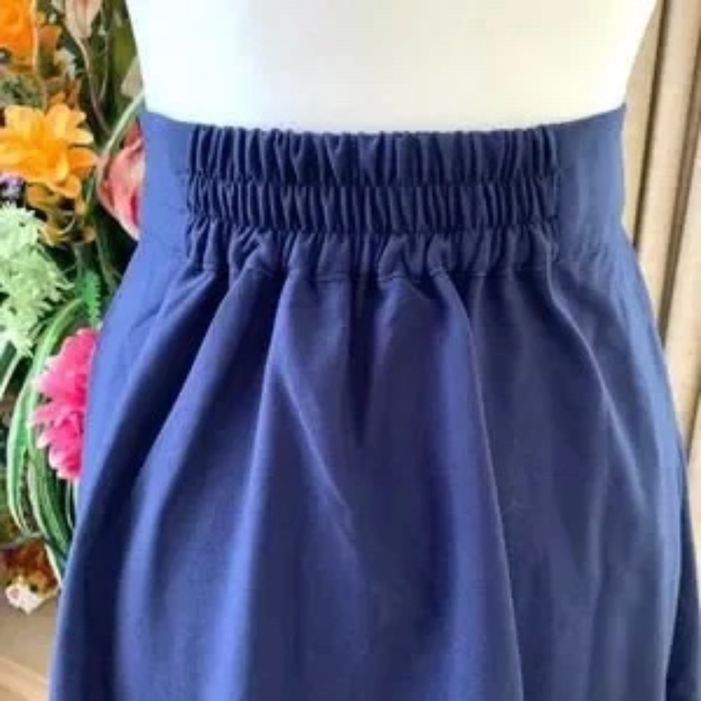 Modcloth Intelligent Involvement Midi Skirt Navy - Picture 4 of 4